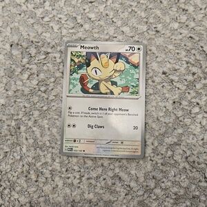 POKEMON TCG Card Meowth Scarlet Violet 151 052/165